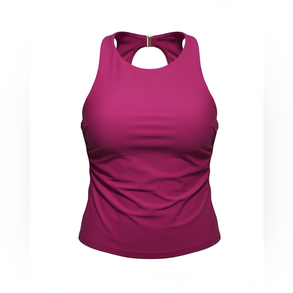 Women’s Sleeveless Racerback Swim Tank Top
Deep Fuchsia
Retail $28
XS (0-2)
NWT